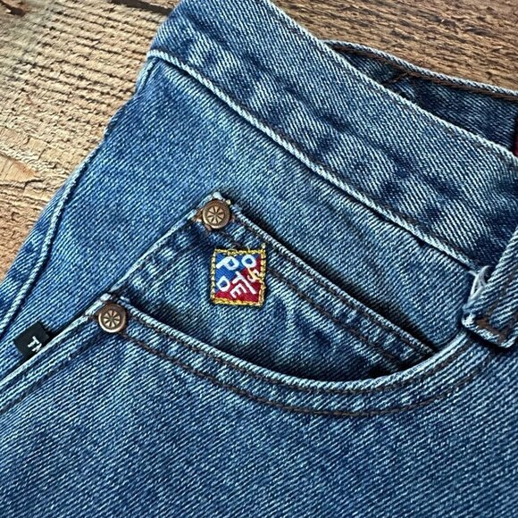 Posted Slim Low Rise Denim Jeans in Medium Wash Blue -11 - Picture 3 of 11